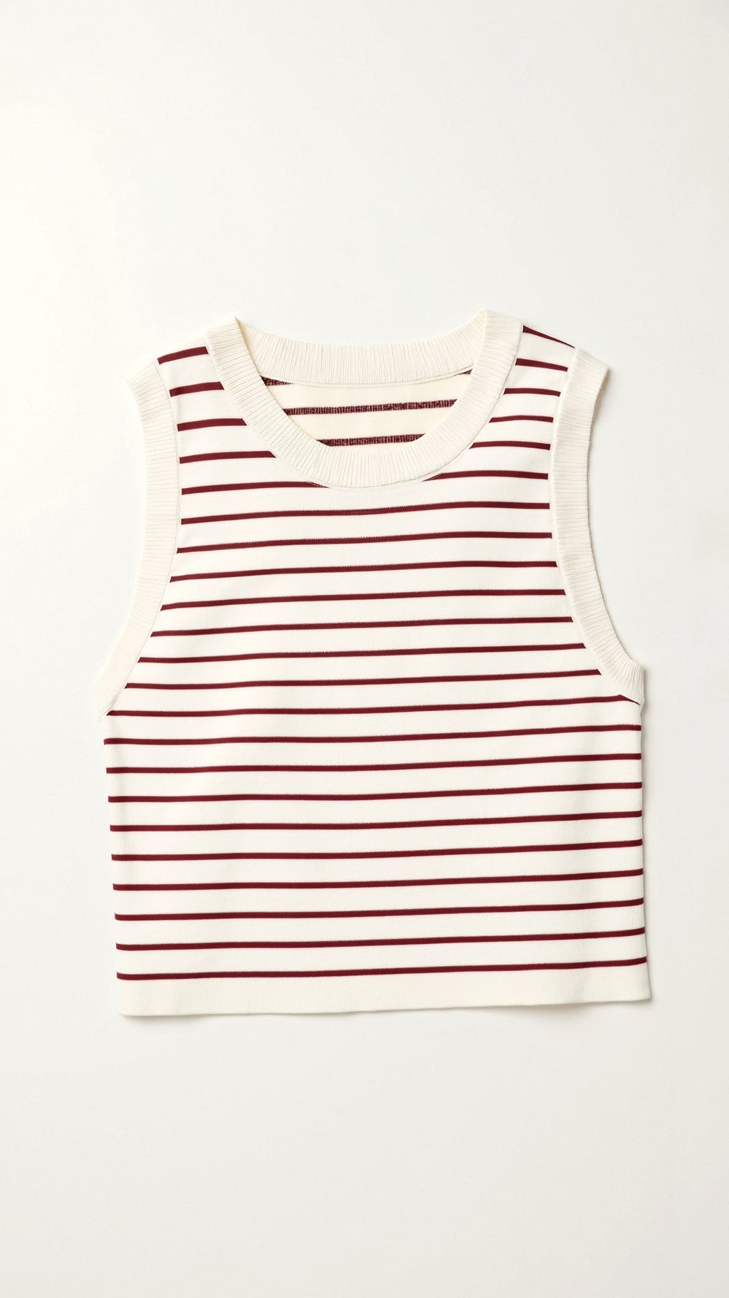 Dames Cropped Tanktop met Geribde Nautische Strepen – Zomeroutfit in Stretch Gebreide Stof, Verkrijgbaar in XS tot L 6